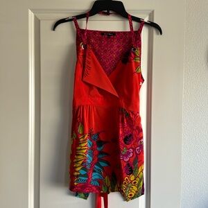 Nanette Lepore Sz 4 Summer strappy tank. Floral. NWOT